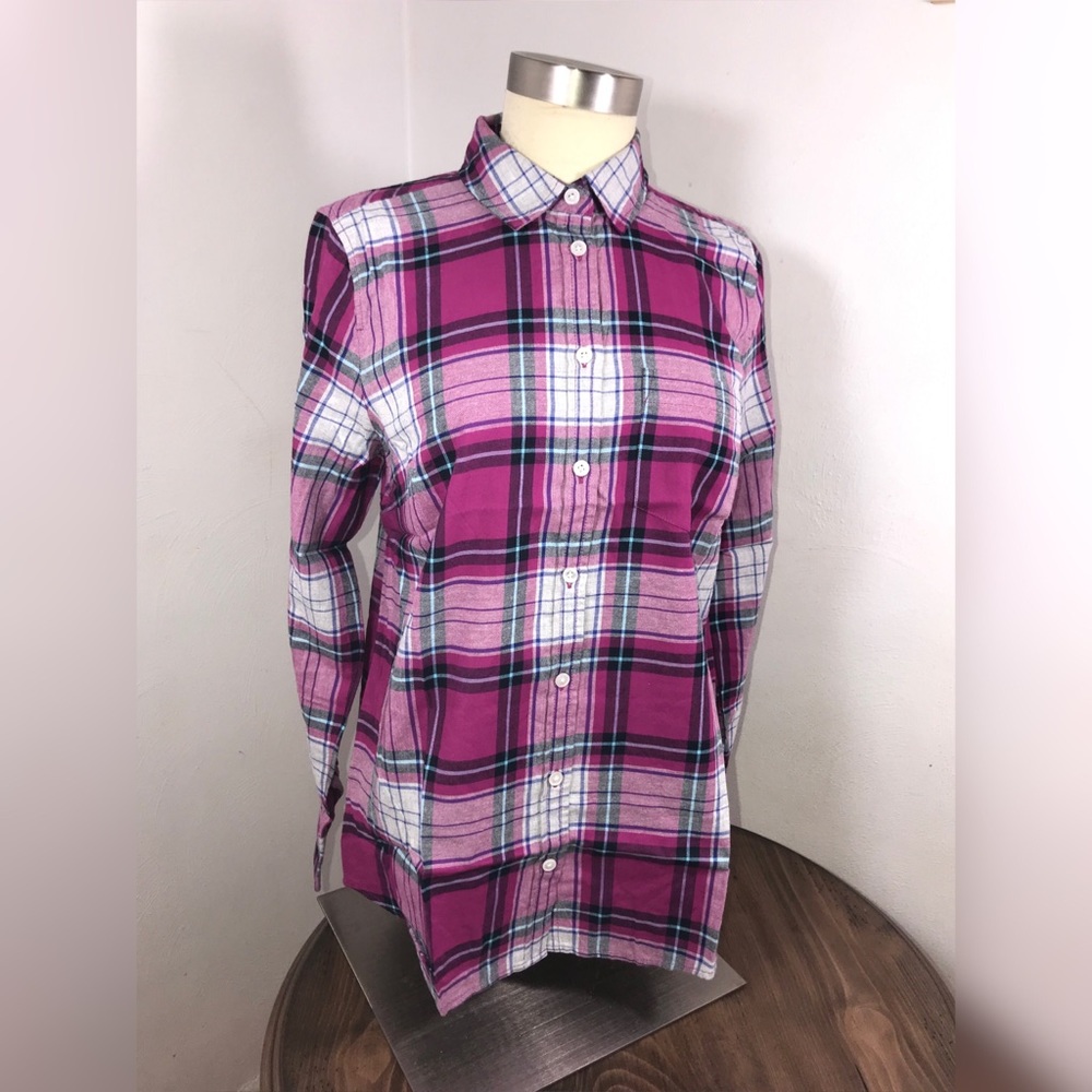 J Crew plaid flannel shirt - Picture 7 of 8